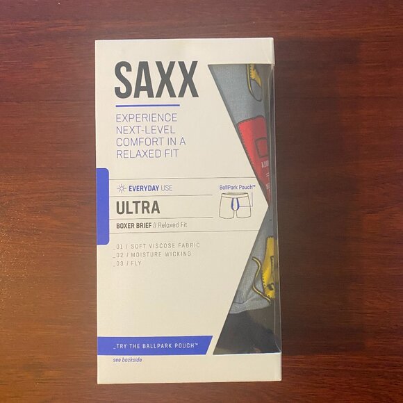 SAXX ULTRA Boxer Briefs with Fly “Grillicious" - Picture 3 of 4